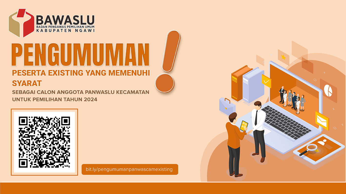 PENGUMUMAN PANWASLU KECAMATAN EXISTING