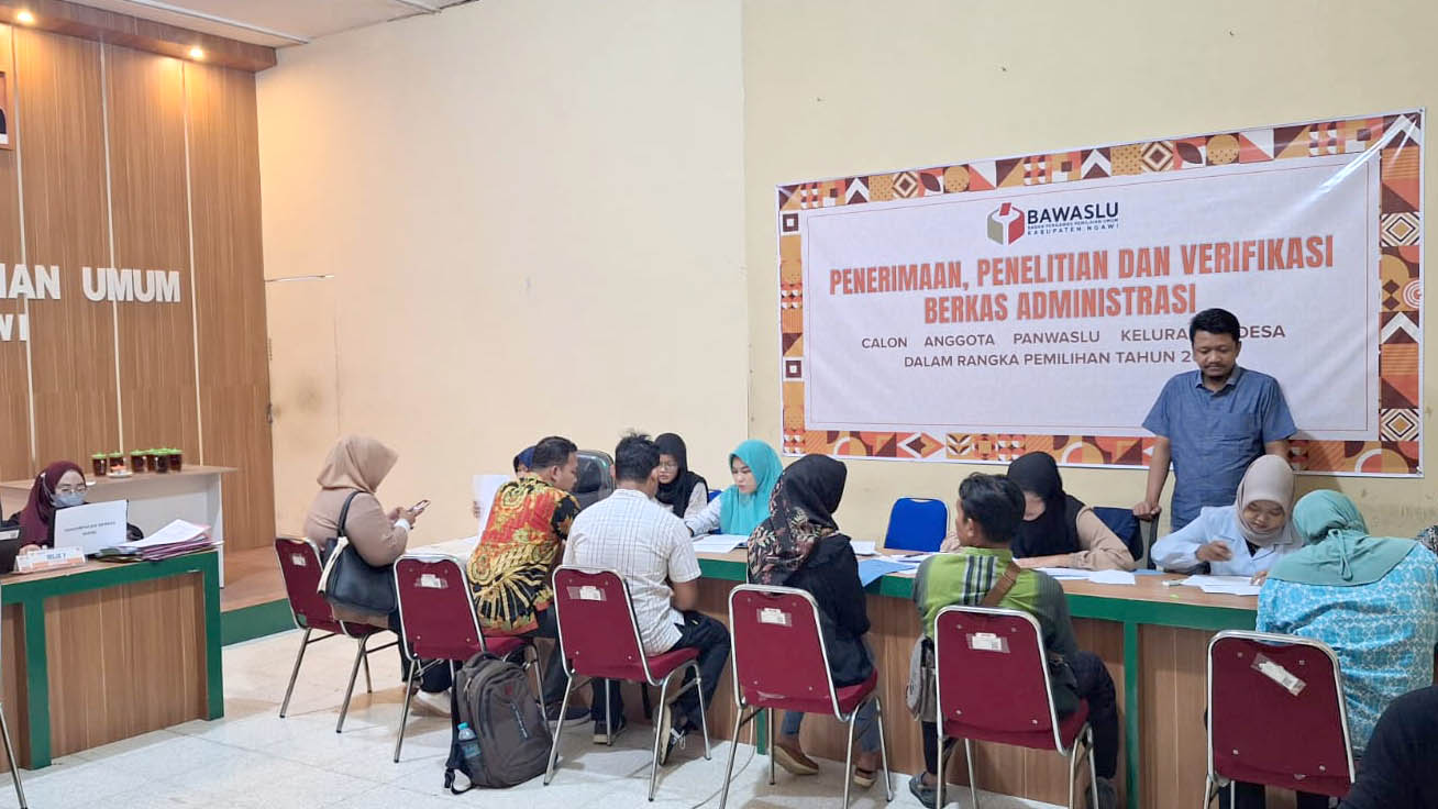 SELASA HARI TERAKHIR PENERIMAAN PENDAFTARAN PENGAWAS KELURAHAN/DESA