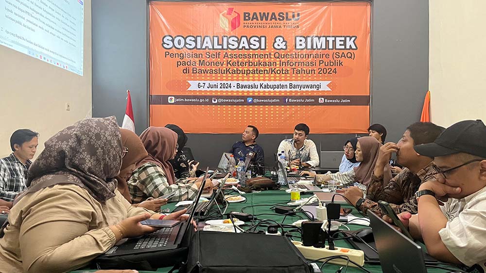 SOSIALISASI INSTRUMEN MONEV DAN BIMBINGAN TEKNIS PENGISIAN SELF ASSESSMENT QUESTIONNAIRE (SAQ) PADA MONEV KETERBUKAAN INFORMASI PUBLIK
