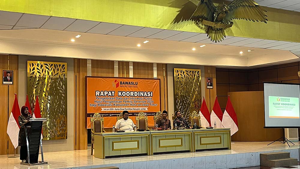 RAPAT KOORDINASI PENGELOLAAN DATA DAN INFORMASI PUBLIK HASIL PENGAWASAN PEMILU SERENTAK TAHUN 2024