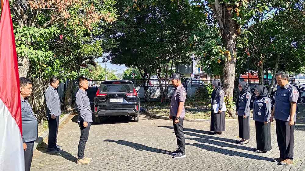 APEL SENIN, SARONI INGATKAN JAGA KEKOMPAKAN DIBAWASLU KABUPATEN NGAWI