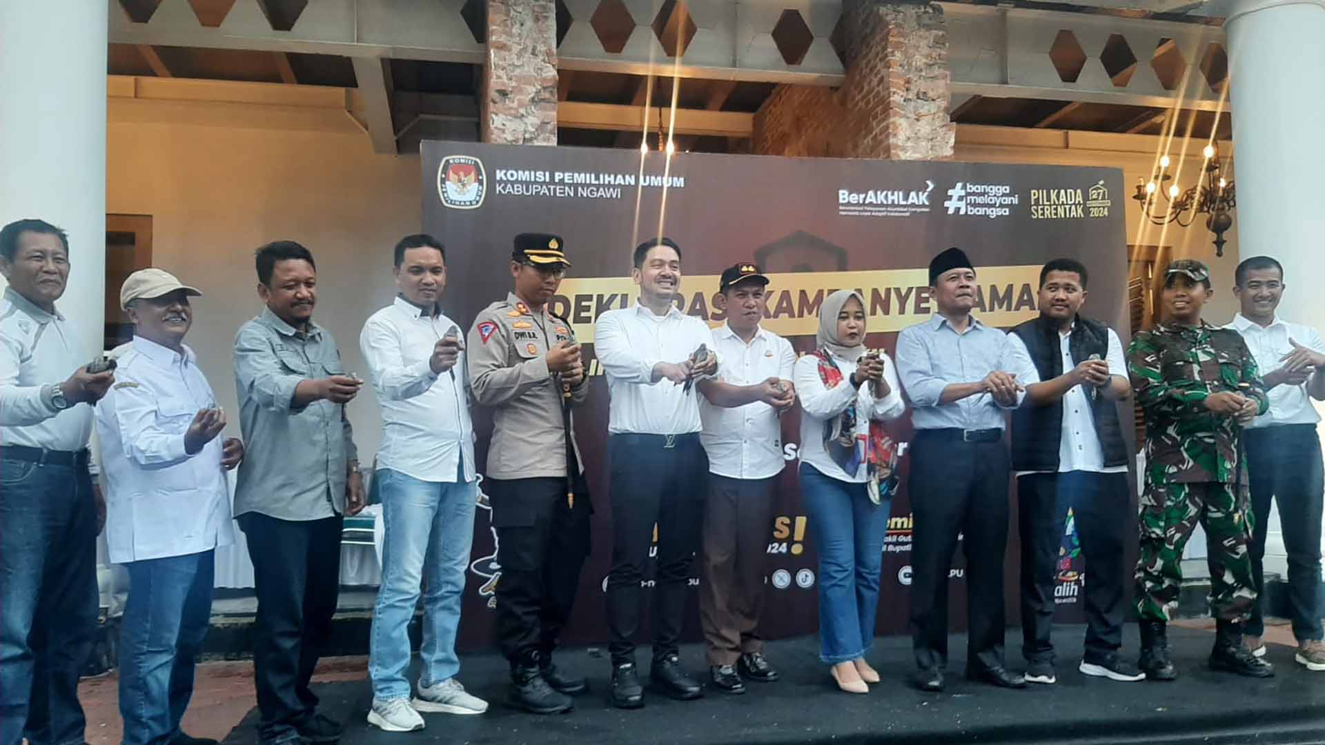 Deklarasi Kampanye Damai Pilkada Tahun 2024 Kabupaten Ngawi
