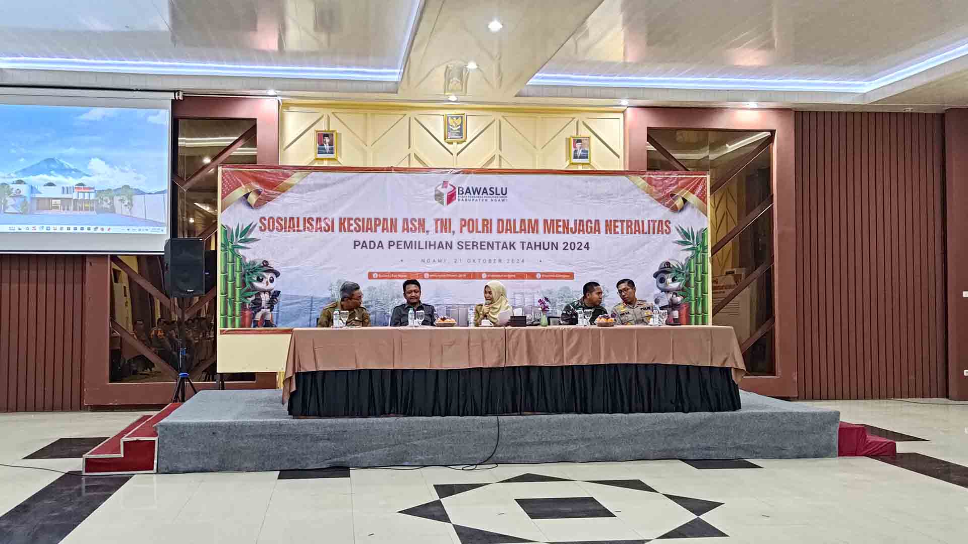 Bawaslu Kabupaten Ngawi Gelar Sosialisasi Netralitas ASN, TNI, Polri