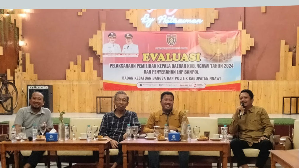Bawaslu Kabupaten Ngawi Hadiri Evaluasi Pilkada Dan Penyerahan Lhp Hibah Banparpol Tahun 2024