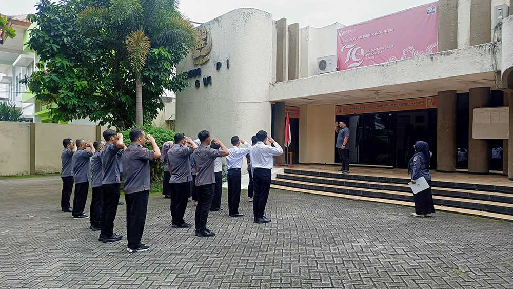 Penguatan Disiplin dan Persiapan Pelantikan P3K Warnai Apel Pagi Bawaslu Ngawi