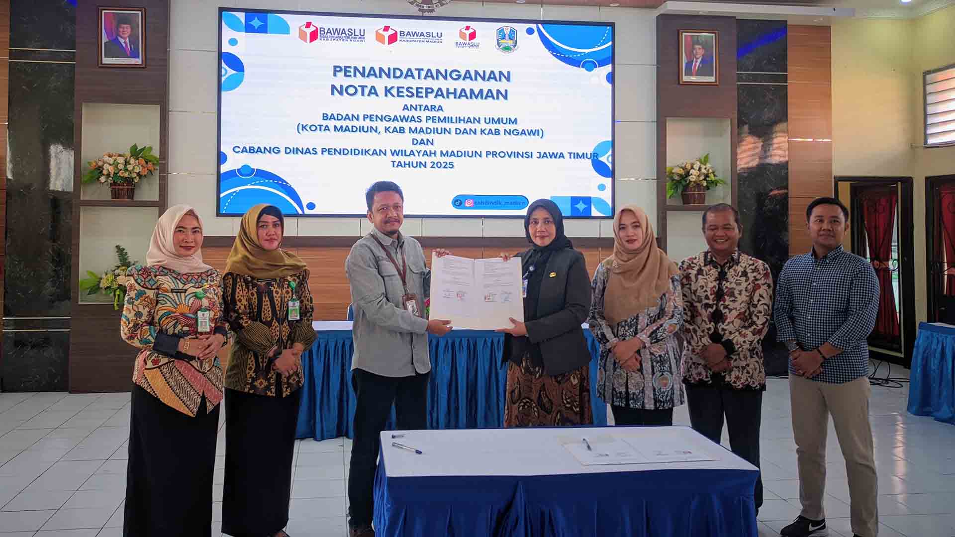 Bawaslu Ngawi Perkuat Pendidikan Pengawasan Partisipatif Lewat Koordinasi dengan Cabang Dinas Pendidikan Wilayah Madiun