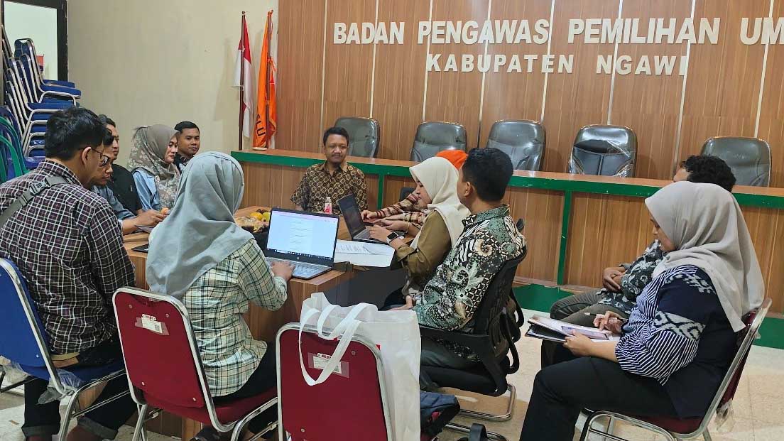 Bawaslu Kabupaten Ngawi Terima Kunjungan Monitoring dari Bawaslu Provinsi Jawa Timur