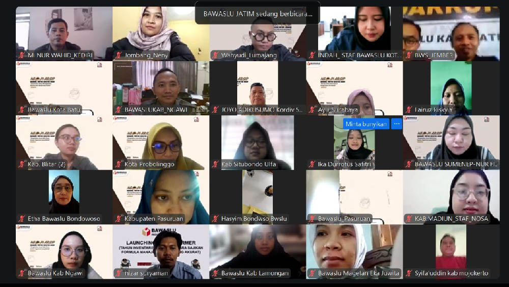 Perkuat Tata Kelola Kearsipan, Bawaslu Kabupaten Ngawi Ikuti Ngopi Arsip Seri 4