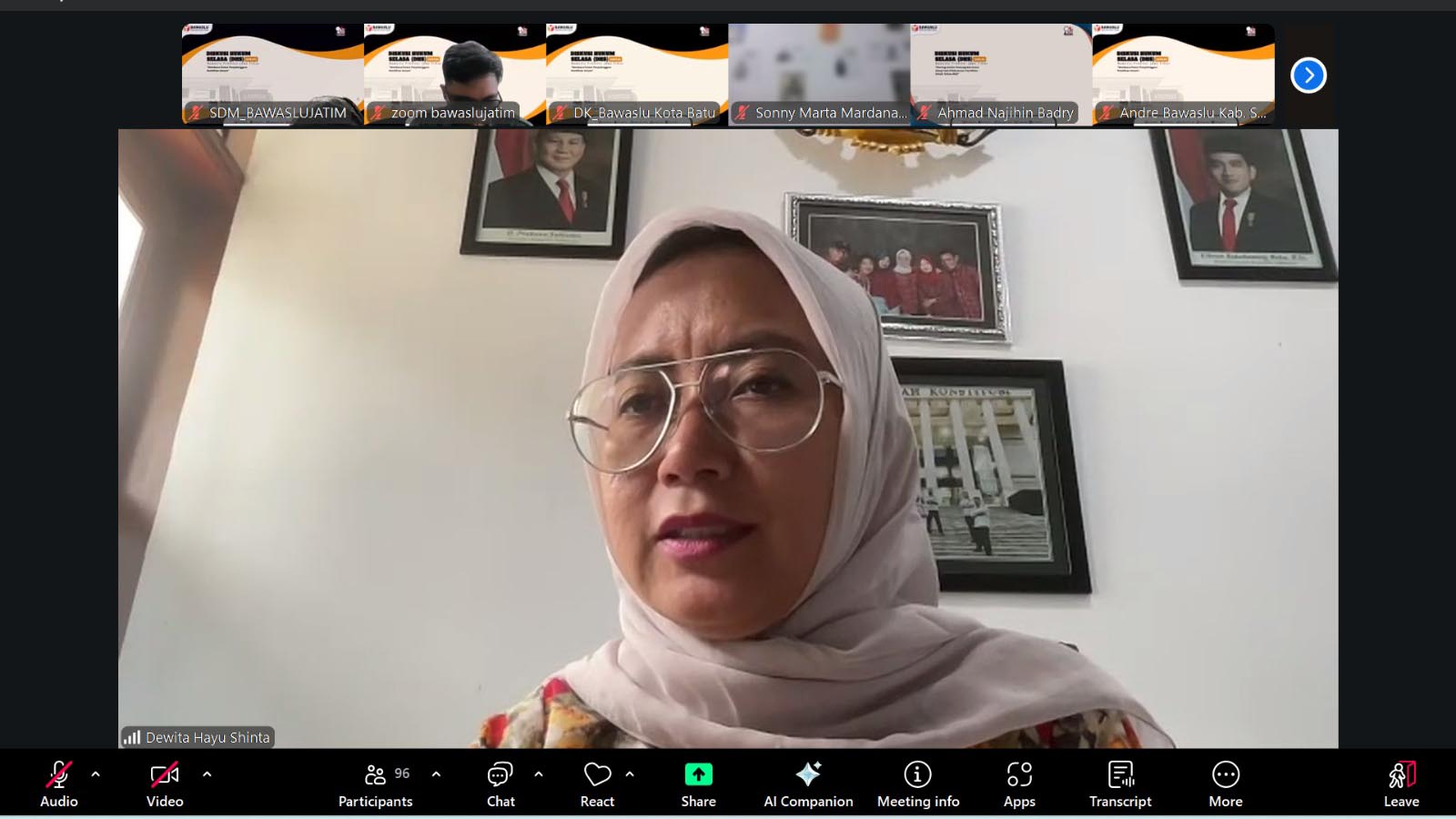 Diskusi Hukum Bawaslu Jatim, Perkuat Pemahaman Postur Penyelenggara Pemilu