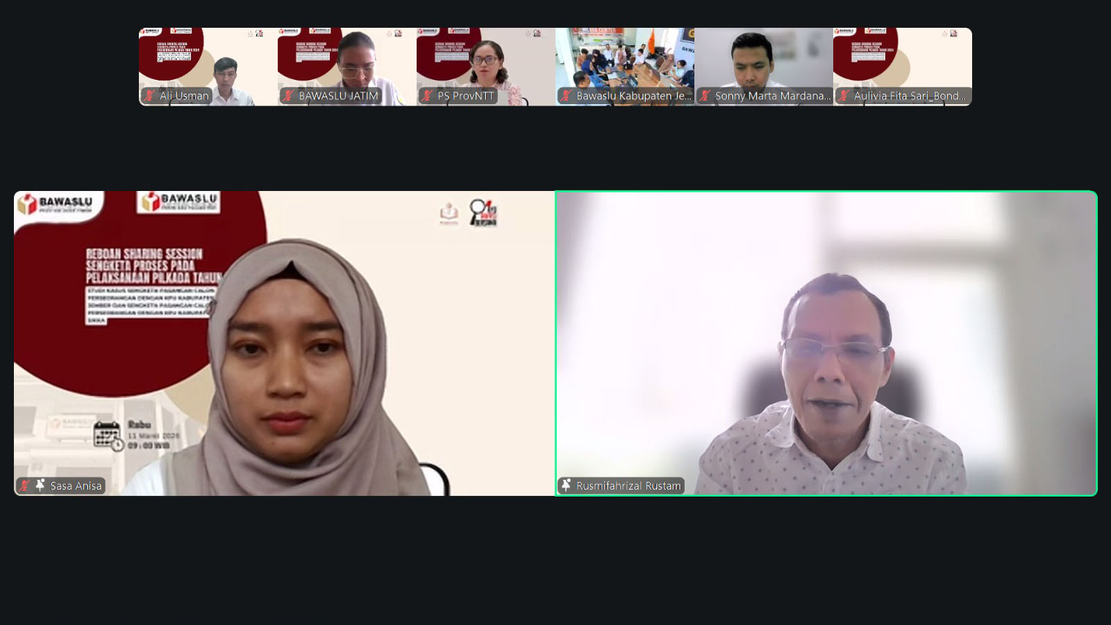 Sharing Pengalaman Sengketa Pilkada 2024, Bawaslu Ngawi Ikuti Reboan Bawaslu Jatim