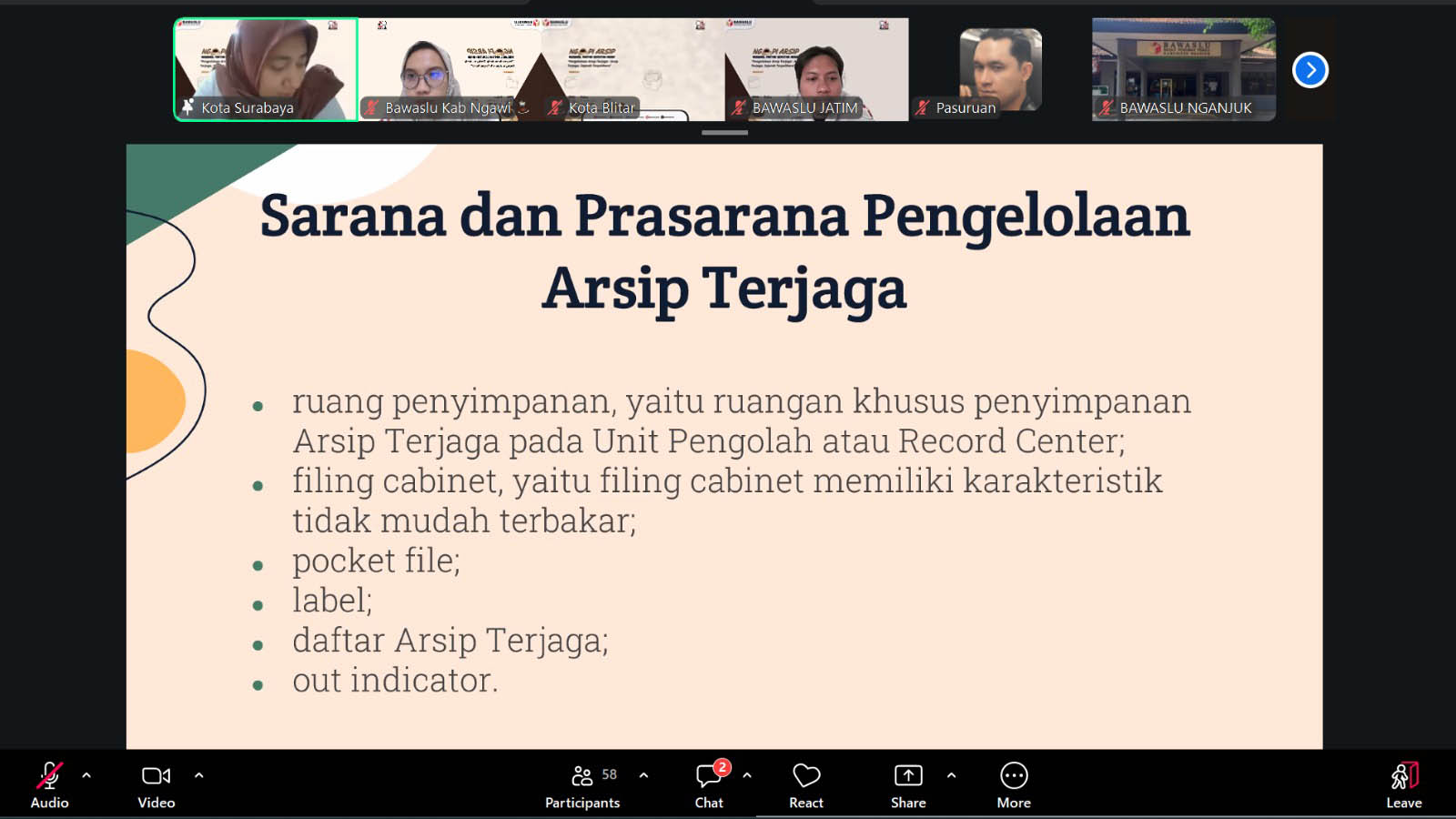 Ngopi Arsip Seri 7 Jadi Ruang Belajar Pengelolaan Arsip Terjaga