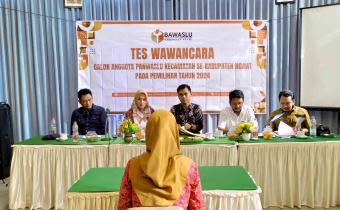 BAWASLU NGAWI GELAR TES WAWANCARA CALON ANGGOTA PANWASLU KECAMATAN