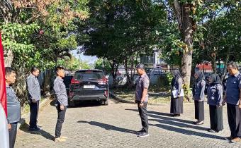 APEL SENIN, SARONI INGATKAN JAGA KEKOMPAKAN DIBAWASLU KABUPATEN NGAWI