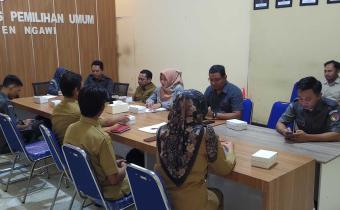Bawaslu Kabupaten Ngawi Gelar Rapat Koordinasi Dengan Pokja Penawasan Isu-Isu Negatif