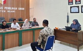 Bawaslu Ngawi Gelar Tes Wawancara Tenaga Pendukung Satpam, Penentu Tahap Akhir Rekrutmen