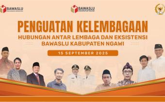 Bawaslu Kabupaten Ngawi Gelar Kegiatan Penguatan Kelembagaan