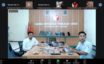Penguatan Satu Data Bawaslu, Bawaslu Kabupaten Ngawi Ikuti Rapat Koordinasi se-Jawa Timur