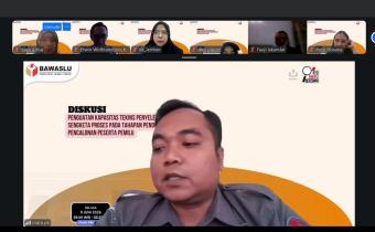 Divisi Penyelesaian Sengketa Bawaslu Kabupaten Ngawi Ikuti zoom Penguatan Kapasitas Teknis Penyelesaian Sengketa Proses Pemilu